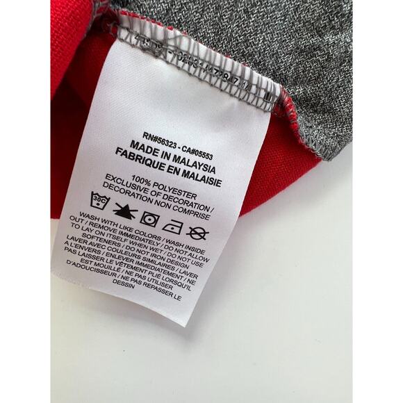 Nike Men's Gray/Red Team Player Short Sleeve CI4545-034 Size M NWT. - Picture 4 of 10